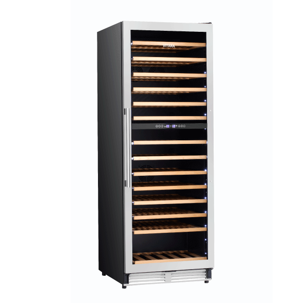 VITARA 67” Tall 154 Bottle Dual Zone Wine Fridge Wine Cooler