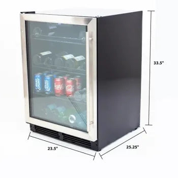 AVANTI 23.5" 133 Can Beverage Fridge Beverage Cooler