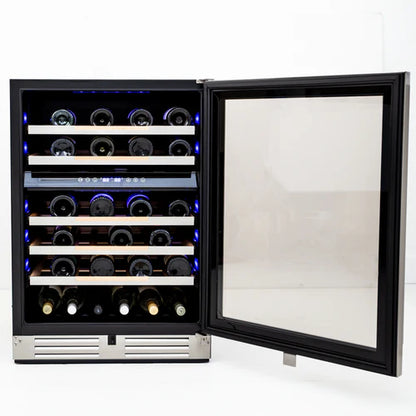 AVANTI 24" ELITE SERIES 46 Bottle Dual Zone Wine Fridge Wine Cooler